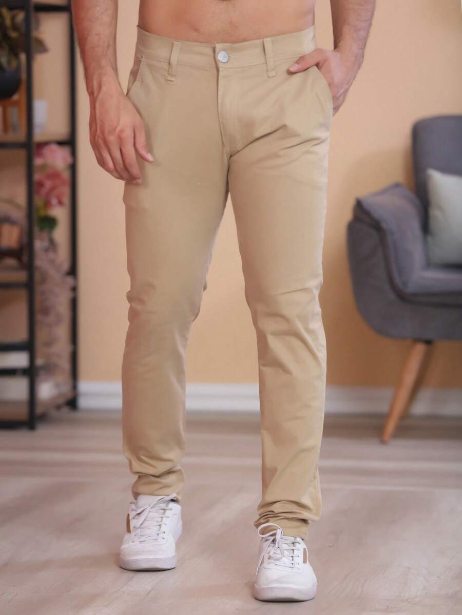 Men Pants - Chocolate Brown - View 1