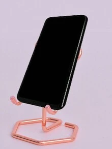 1入組辦公室電話支架,創意設計平板支架,金屬防滑桌面支架 - 彩色 - 查看 2