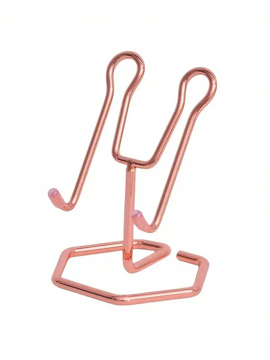 1入組辦公室電話支架,創意設計平板支架,金屬防滑桌面支架 - 彩色 - 查看 1