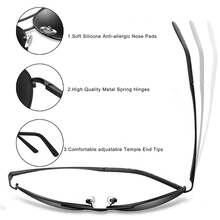 1副cy-0971-h1黑色/黑色復古男士金屬合金框飛行員時尚眼鏡黑色遮光板,適用於各季戶外,不帶保護盒