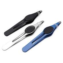 Exquisite Tweezers Set, High Precision Stainless Steel Eyebrow Tweezers For Facial Hair, Inward Growing Hair And Splinter Remover - Blue - View 2