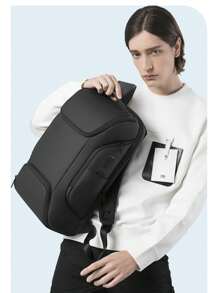 Men's Premium Reinforced Executive Notebook Backpack For Work - 黑色 - 查看 10