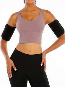 1pair Arm Compression Sleeves For Arm Training In Sports And Fitness - Silver - View 4