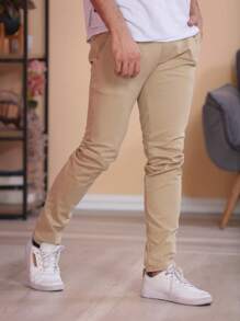 Men Jeans - Marrón Chocolate - Ver 4