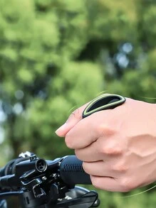 1 Par Cykel , Berg Cykel Handtag Avsluta , Med Anti-halk Låsning Ringar , Cykeltillbehör - Svart - Visa 2