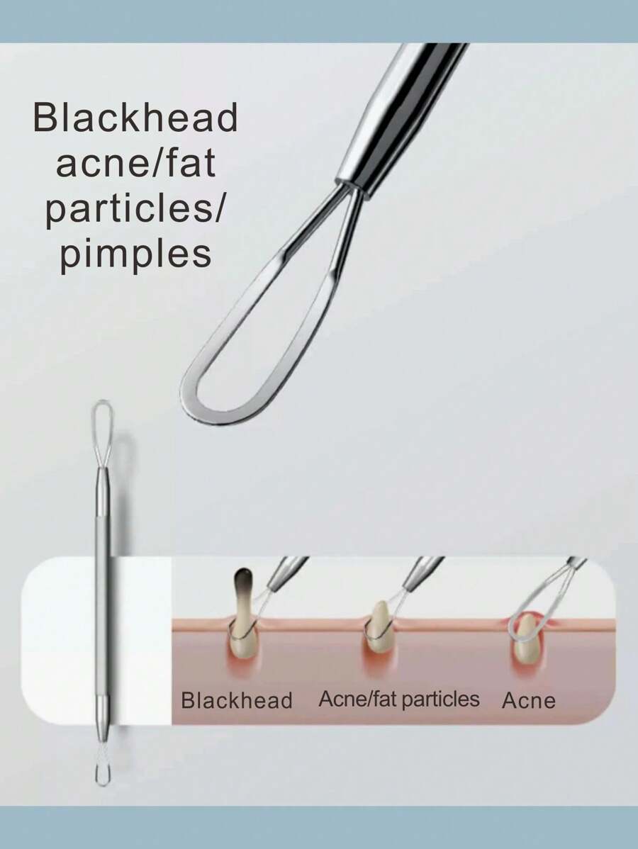 Pimple Popper Tool,DoubleHeaded Acne Needle Blackhead Acne Closed