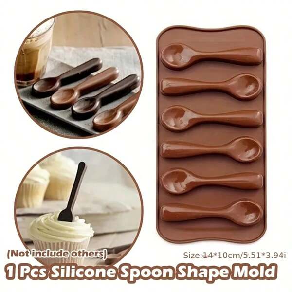 1pc Mold Silicone Baking Cake Decorating Cake Chocolate Mold DIY Six Spoons Mould