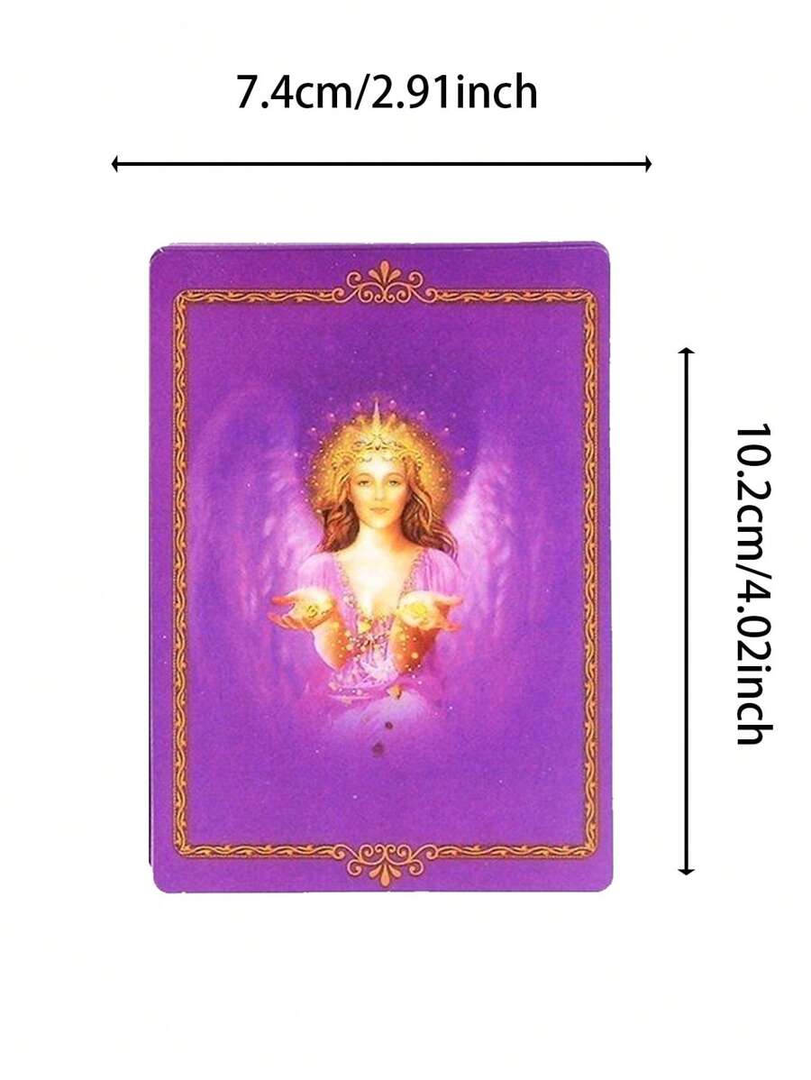 A Set Of Pocket Angel Guide In Purple, 10.5cm*7.6cm*1.8cm Card Size For Board Games, Party Games