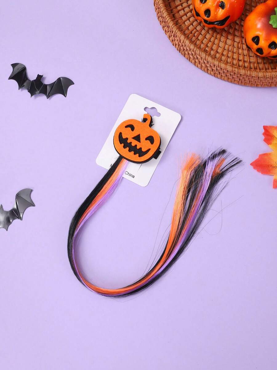 1pc Children's Halloween Hair Clip With Floating Hair Strands For