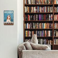 1個"beagle Jazz Bar" 金屬鐵罐標誌裝飾畫,適用於家居裝飾、廚房、浴室、臥室、花園、咖啡館、酒吧、室外牆壁,復古藝術海報