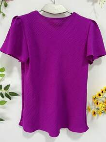 Women Tops - 玫瑰紅 - 查看 3