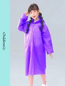 1入組eva材質大人一體式雨衣-男女適用的便攜式戶外旅行雨衣套裝-適用於自行車騎行的雨披-兒童戶外旅行暴動雨披-粉色 - 粉色 - 查看 5