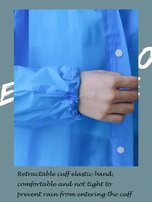 1入組eva材質大人一體式雨衣-男女適用的便攜式戶外旅行雨衣套裝-適用於自行車騎行的雨披-兒童戶外旅行暴動雨披-粉色 - 粉色 - 查看 10