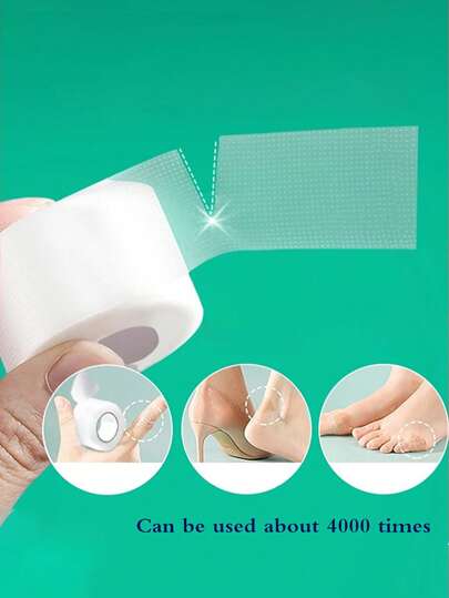 1 Roll Anti-Friction Heel Protector, Finger Pads, Air Insoles For High Heels, Leather Shoes, Toe Pads, Invisible Adhesive Tape For Ankles And Feet