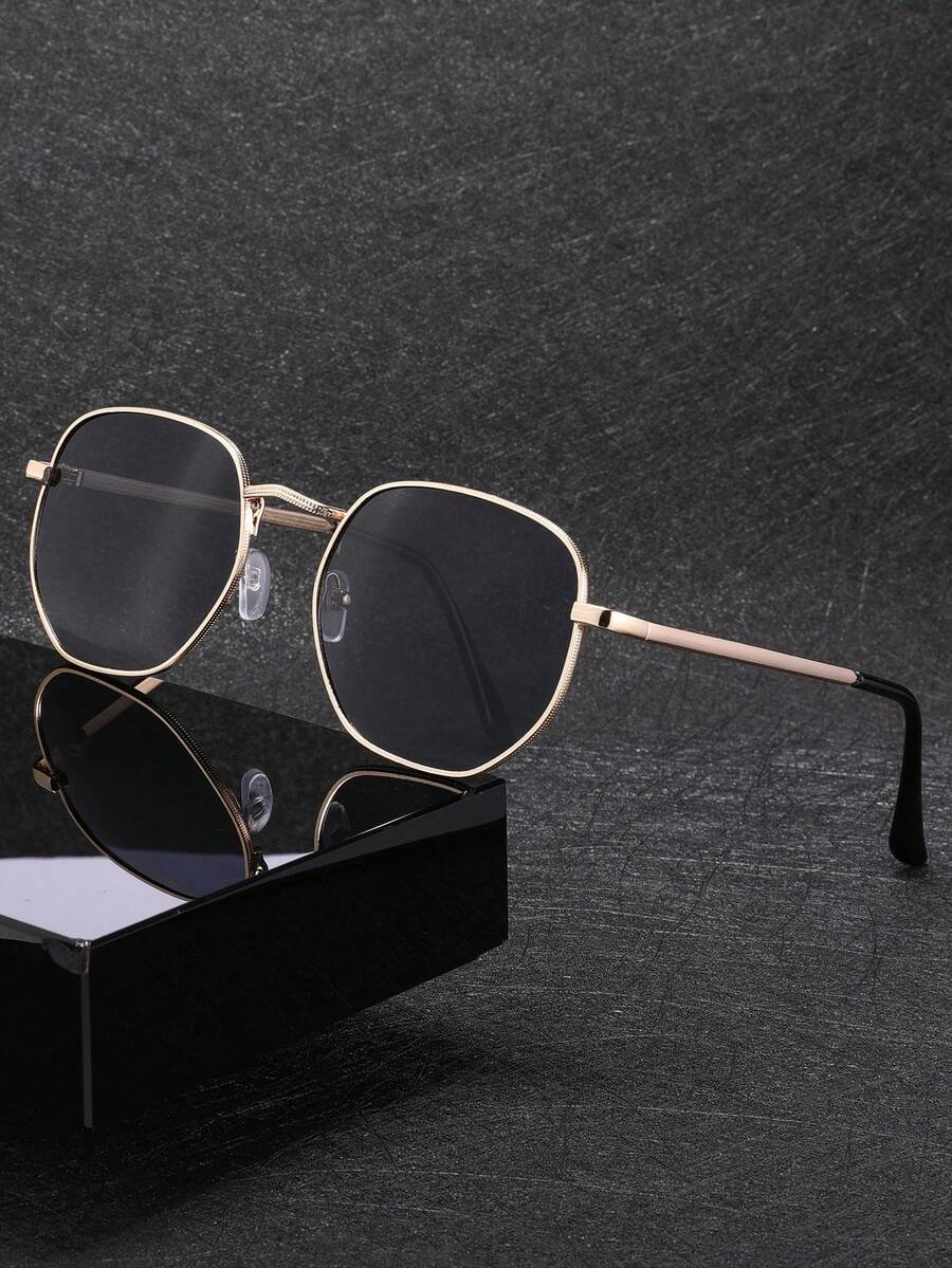 1 件时尚女士复古金属时尚眼镜，适合驾驶、旅行、拍照和服装搭配