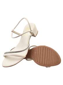 Women Heeled Sandals - Champagne - View 2