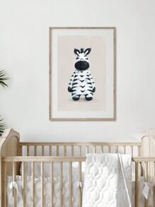 1 Miếng Phim hoạt hình động vật Đồ trang trí Bức tranh , Không có khung , Thú vật Tác phẩm nghệ thuật Đối với Trẻ em Sư tử Con voi Ngựa vằn Hươu cao cổ tranh sơn dầu Bức tranh , Nhà  Đồ trang trí - Nhiều màu - Xem 1