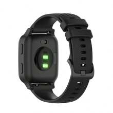 2入組適用於garmin Venu/venu Sq/venu Sq Music/venu Sq 2/venu 2 Plus的替換手帶,柔軟矽膠快拆錶帶,20/22mm - 黑色 - 查看 3