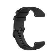 2入組適用於garmin Venu/venu Sq/venu Sq Music/venu Sq 2/venu 2 Plus的替換手帶,柔軟矽膠快拆錶帶,20/22mm - 黑色 - 查看 6