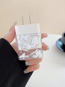 Apple Bộ sạc Vỏ bảo vệ , 20/18W Bộ sạc Bảo vệ lột vỏ , Loại bướm Charging Cable Bảo vệ Tay áo - trắng - Xem 3