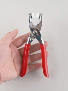 1套五爪扣安裝工具包,無需縫紉按扣手動壓製工具,按扣,隱形扣 - 紅色 - 查看 3