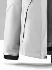 Outdoor 3-in-1 Men's Windproof Waterproof Breathable Warm Mountaineering Jacket With Removable Fleece Liner