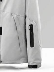 Outdoor 3-in-1 Men's Windproof Waterproof Breathable Warm Mountaineering Jacket With Removable Fleece Liner