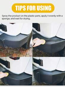 100ML Plastic Restorer Vinyl, Rubber And Plastic Super Shine And Protectant, For Cars, Trucks, SUVs, Jeeps, Motorcycles, RVs & More - Black - View 8