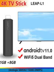 SKYWORTH Android Tv Box Version 11 Supporting Av1 Decoding, Wifi 5 Dual-Band 1x1, And Btle 5.2, 2gb Lpddr4+8gb Emmc Nand - Black - View 2