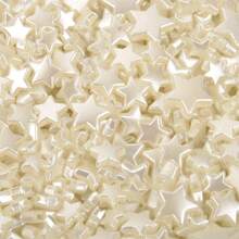 50 pezzi Pentagramma Bianco Perline Stelle Distanziatori Acrilici Per Creazione Di Gioielli Braccialetto DIY Accessori Collana Fatti A Mano 8-14mm