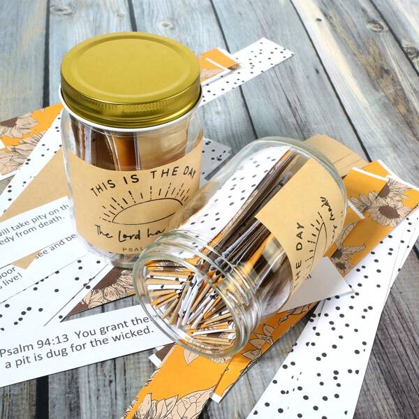 Bible Verse Jar For Emotions And Feelings, Bible Verse Label Jar ...