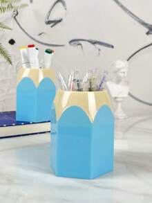 1 個學生/辦公室筆筒文具盒,桌上型收納盒鉛筆盒裝飾辦公用品