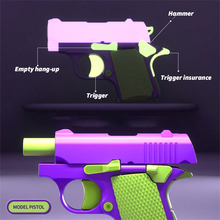 3d Printed Mini PressureRelieving Toy Radish Gun (Not For Shooting) for Sale New Zealand New