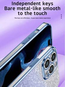 新款電鍍防摔手機殼+閃光貼紙+全套手機套+相容蘋果、三星、小米、oppo、vivo