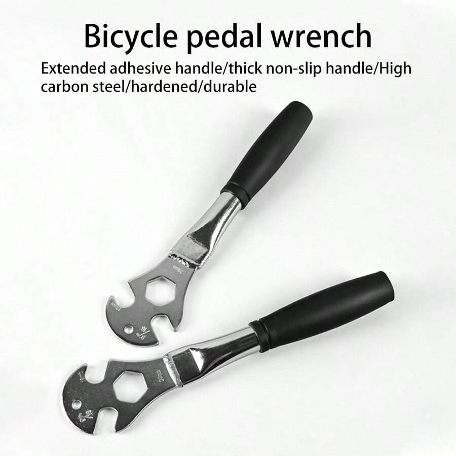 1個/2個山地自行車踏板扳手,延長式自行車踏板修復工具,前後軸扳手,15/24mm