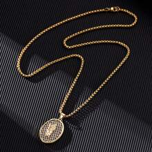 1個18k金電鍍無性別運動嬉哈風格鑲嵌石墨烯中的聖猶大,聖猶大,聖本篤獎章項鏈,24英寸盒鏈,萬聖節,聖誕節,感恩節完美禮物