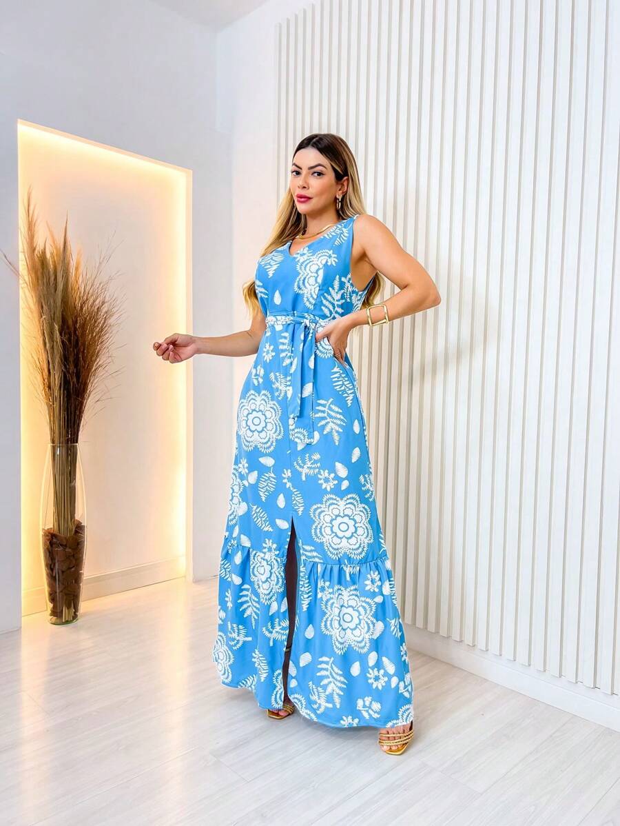 Women Dresses - 藍色 - 查看 1