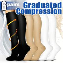 Copper Wellow 压缩袜 女士 男士 15-20 毫米汞柱 膝盖高 孕妇护士 怀孕 孕妇装 可爱 运动 金色 合身 骑行 成人 支撑 软管 循环 长 女士