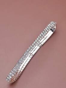 1條彈性伸縮腳鍊,適合女性日常穿著 - 銀色 - 查看 2