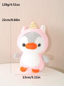 1pc Shark/penguin/unicorn/frog Stuffed Plush Toy For Pet Only, As Relieving Boredom Partner - Multicolor - View 8