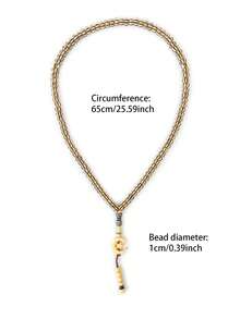 1入組99+4顆10mm亞克力經珠,卡其色