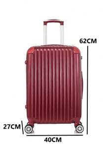 Conjunto 3 Malas De Bordo Viagem Nacional Internacional Com 4 Rodas Duplas 360º Com Trava De Encaixe , Cadeado TSA Embutido , Divisório Interno , Extensor Extra - Multicolorido - Visão 9
