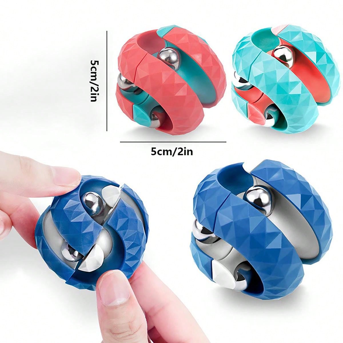 Hand Spinner Sensory Toy, Track Pinball Finger Spinner, Rotating Cube