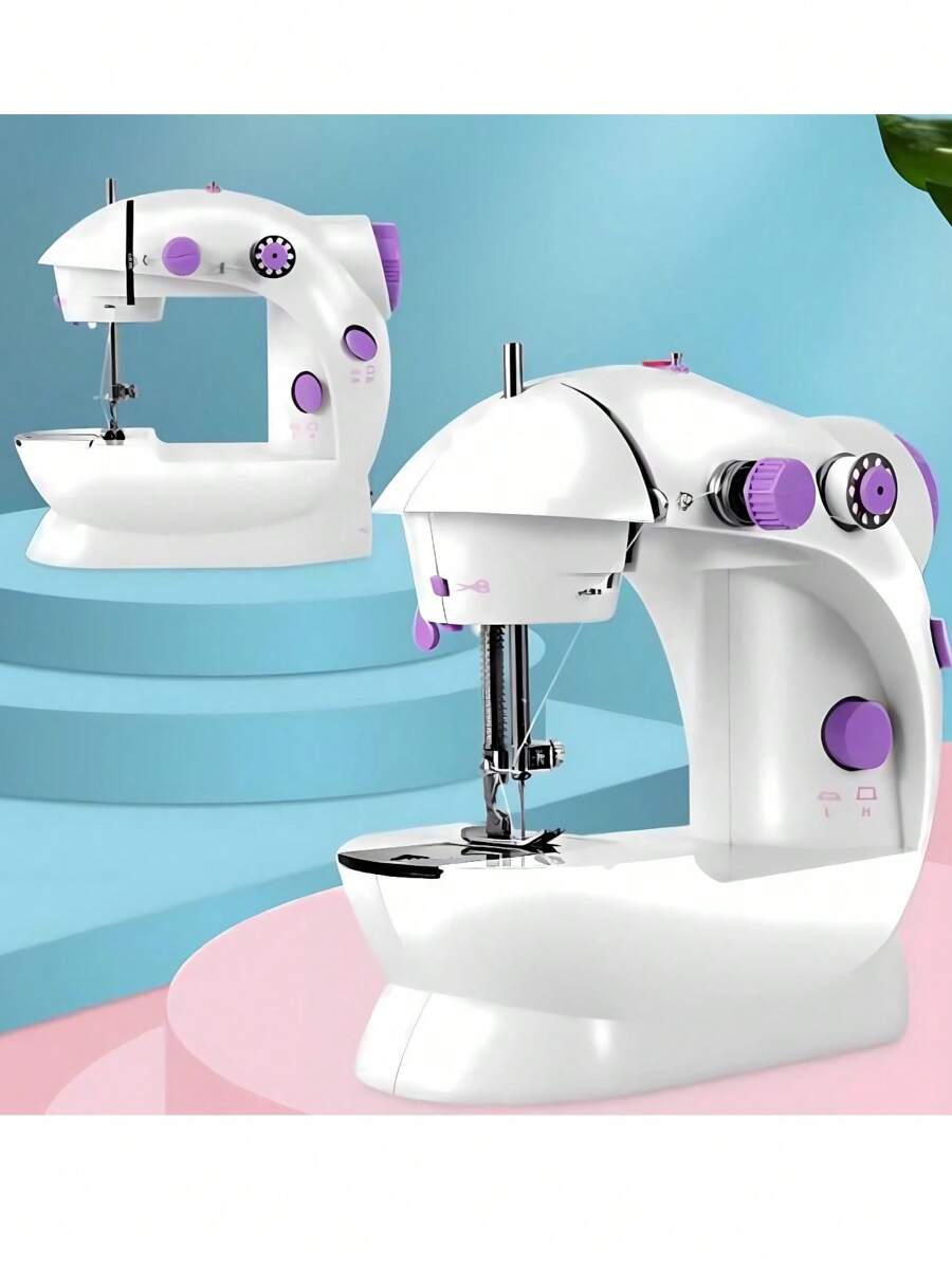 FANOVA Mini Portable Sewing Machine. Highly Multifunctional Electric Sewing Machine For The Home. - Lilac Purple - View 1