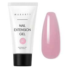 Makartt 50ML Pink Brown Poly Extension Nail Gel For Nails, Nail Strengthener Hard Gel Color Gel Multifunctional Long-Lasting And Easy To Use For DIY Salon Quality-KiKi - 粉色 - 查看 1
