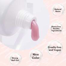 Makartt 50ML Pink Brown Poly Extension Nail Gel For Nails, Nail Strengthener Hard Gel Color Gel Multifunctional Long-Lasting And Easy To Use For DIY Salon Quality-KiKi - 粉色 - 查看 6