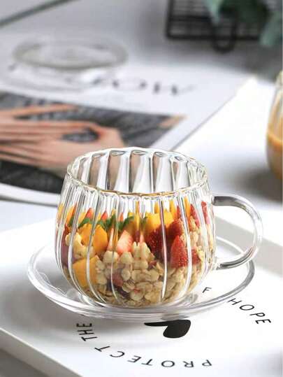 Heat Resistant Glass Milk Cup/Coffee Cup/Ins Style Highly Attractive Pumpkin Cup/Home Drinking Glass/Ladies' Flower Tea Cup