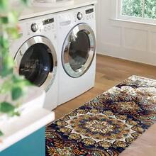 洗衣間地毯/長廊地毯踏步墊/廚房墊子,柔軟防滑可機洗的樓梯地毯踏步墊,適用於走廊/客廳/臥室/日光房/硬木地板 - 駝色 - 查看 3