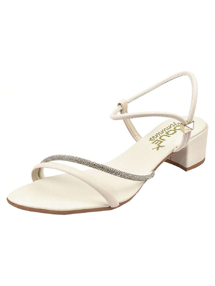 Women Heeled Sandals - Champagne - View 1