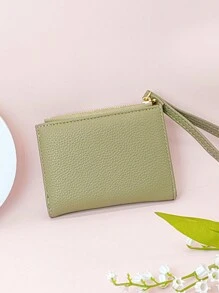 Short Style Multifunctional Wallet Coin Card Holder Fashionable Student Wallet & New Year Gift Women Business Casual Wristlet Wallet For Women Wallet Purse Wallet Small Wallet - Green - View 7
